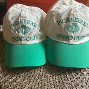 Crane two Pickleball Sport Club unisex Caps - Green and White